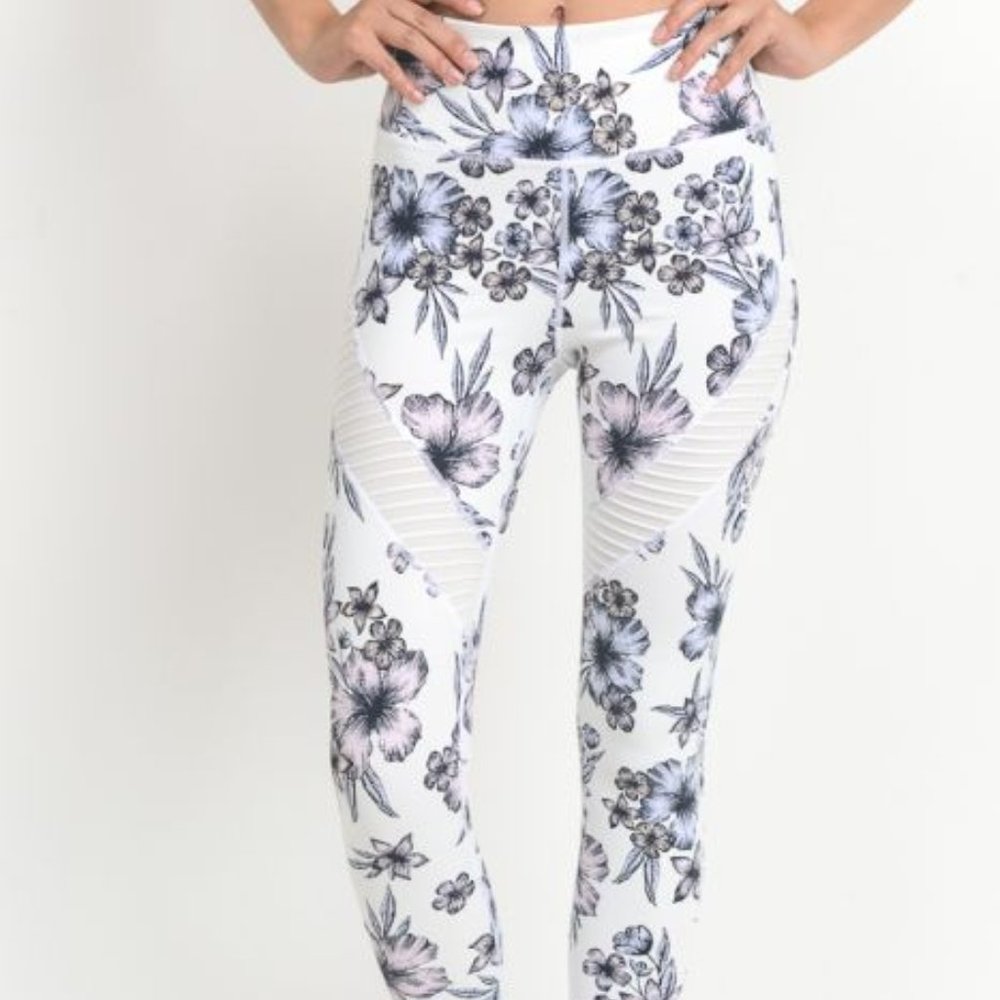 Hibiscus Moto Mesh Leggings